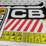 Комплект наклеек "JCB 3CX Super" | Аналог