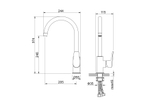 Смеситель для кухни AQUATEK AQ1182CR БЕТТА