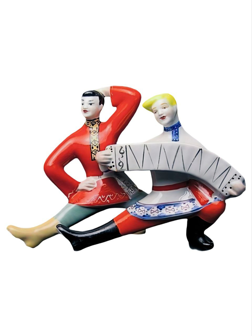 Фарфоровая статуэтка "Русский перепляс" Полонное ЗХК