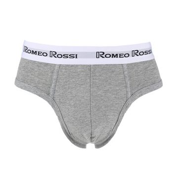 Мужские трусы брифы серые Romeo Rossi RR367-3