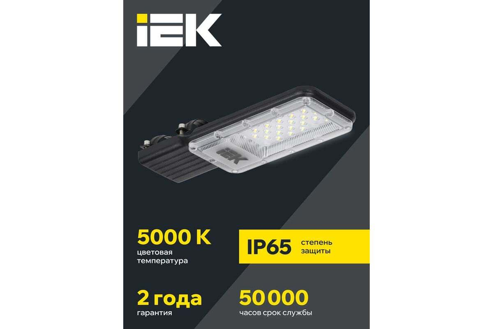Светильник LED консольный ДКУ 1011-30Ш 5000К IP65 IEK