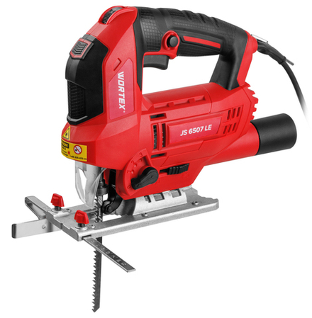 Лобзик электрический WORTEX JS 6507 LE в кор. 650 Вт, 500-3000 ход/мин, пропил до 65 мм