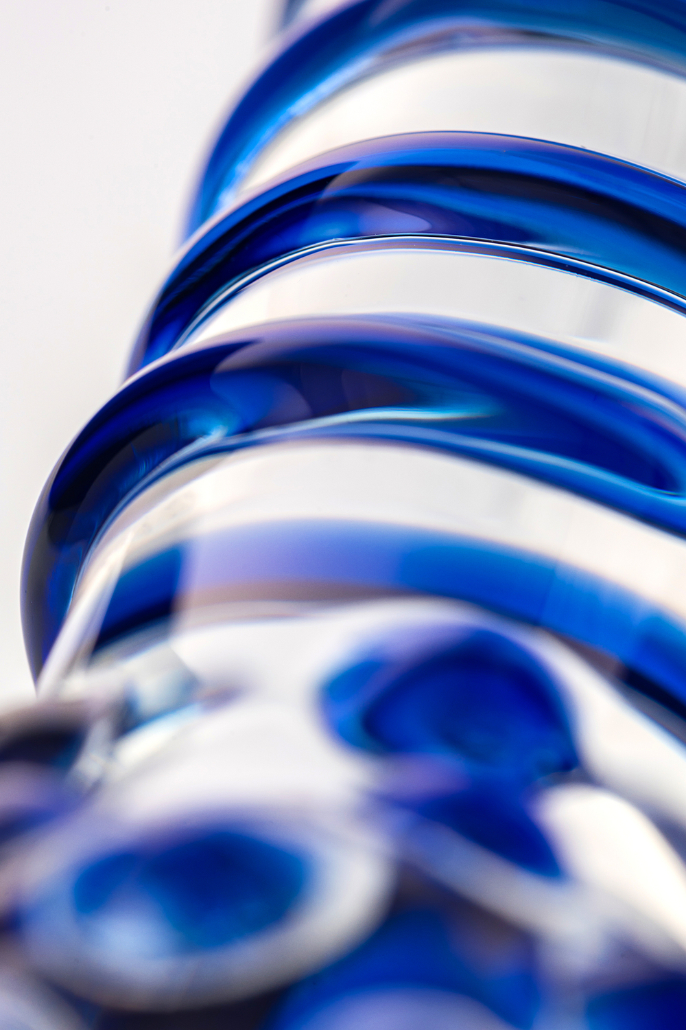 Фаллоимитатор стеклянный прозрачный 20,5 см