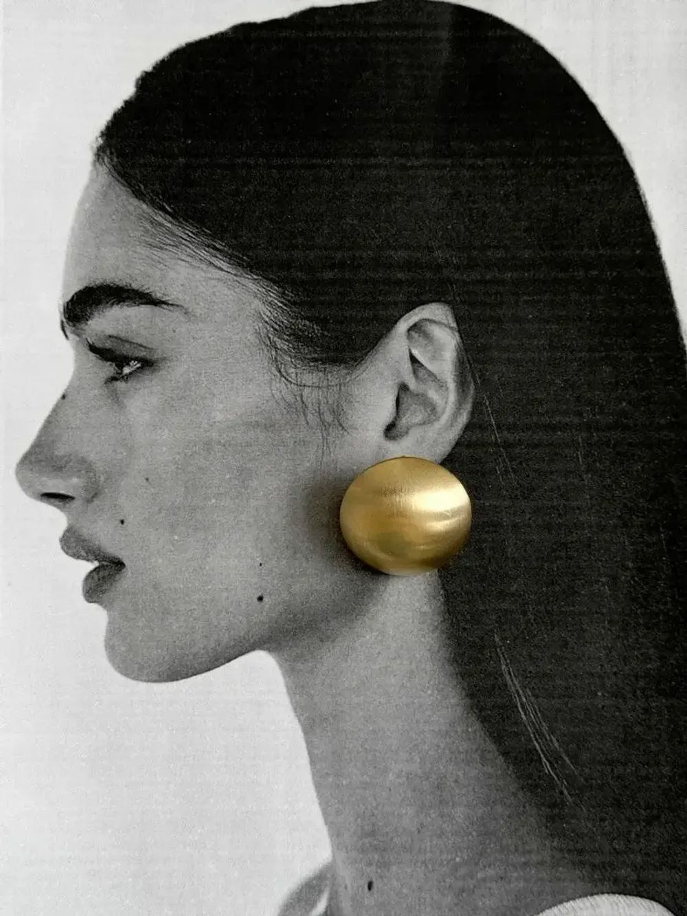 Серьги матовые Base, Золотые