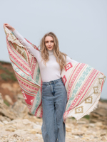 Шарф теплый с орнаментом Сканди