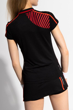 Женское поло EA7 Woman Jersey Polo Shirt - black