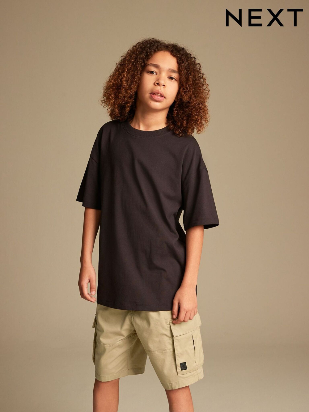 Шорты карго для мальчика Next 751-587, Песочный