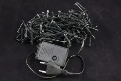 Светодиодная нить 7 м., 220V, 100 разноцветных LED ламп, контроллер, черный провод, Winner (m.01.5B.100-)