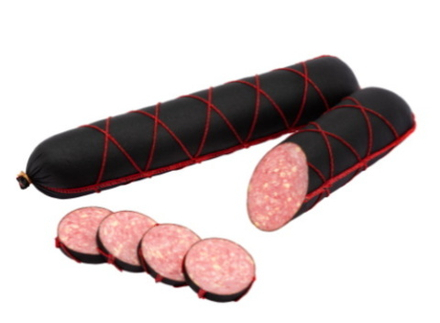 Колбаса варено-копченая "Сервелат Швейцарский с сыром" Волковысск