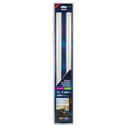 ULM-F45-2x6W-4500K IP20 SILVER Светильники светодиодные для мебели. набор из 2-х шт. Механический выключатель. 600x25x8мм. 2x500Lm. ТМ Uniel