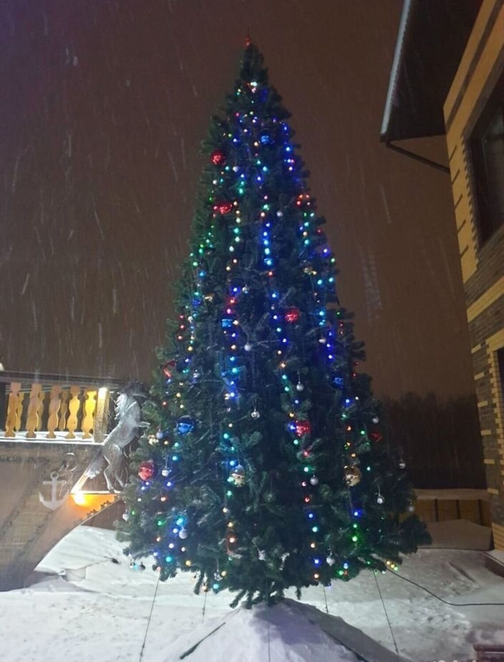 Уличная елка ствольная "Альпийская сосна" (леска) от 3 до 22 м