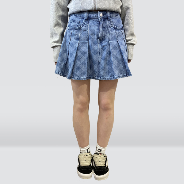 Юбка джинсовая в складку 20003-00388