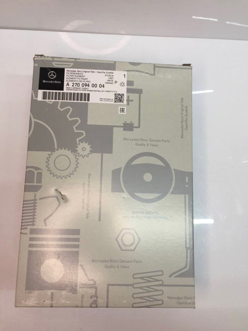 Фильтр воздушный ОРИГИНАЛ A2700940004 Mercedes-Benz