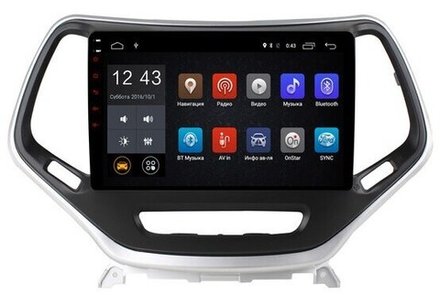 Магнитола для Jeep Cherokee 2014+ - Carmedia NM-110-MTK на Android 6.0, 8-ЯДЕР, 2ГБ-32ГБ, SIM-слот