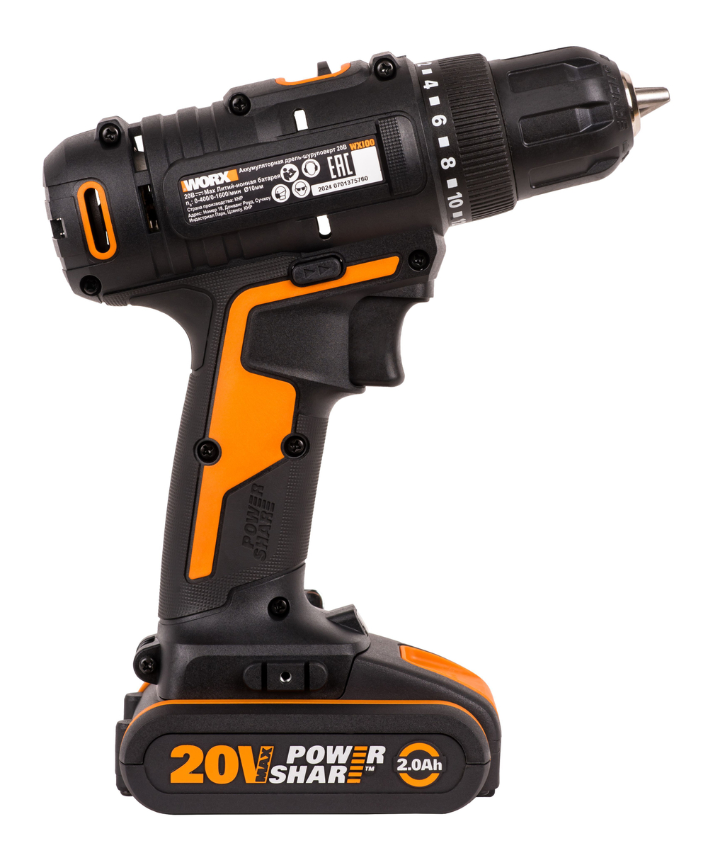 Дрель-шуруповерт аккумуляторная WORX WX100.2