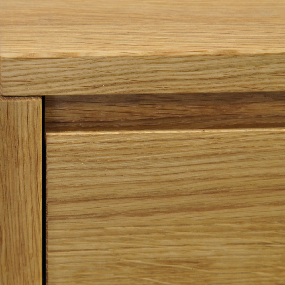 Тумба прикроватная с 2 глубокими ящиками Дольче Вита напольная, из массива дикого дуба