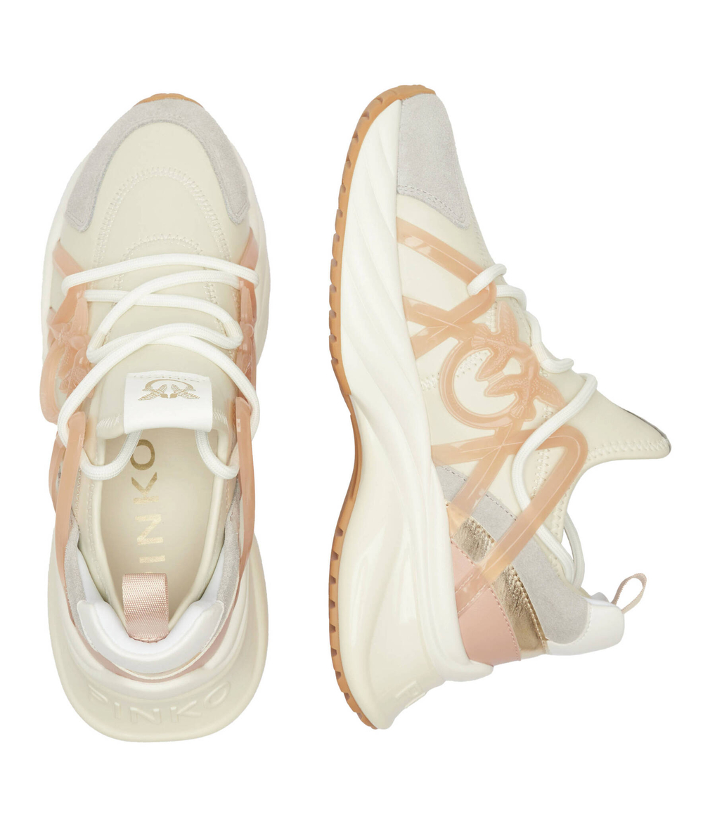 Кожаные кроссовки ariel Pinko - бежевый(SS0023 E013)