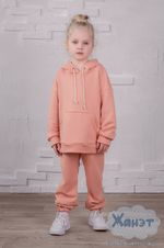 Костюм (брюки и толстовка) лосось