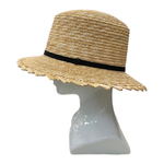 Канотье с тонкой черной лентой