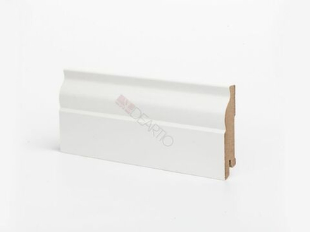 Плинтус напольный белый U103-80 мм МДФ Deartio