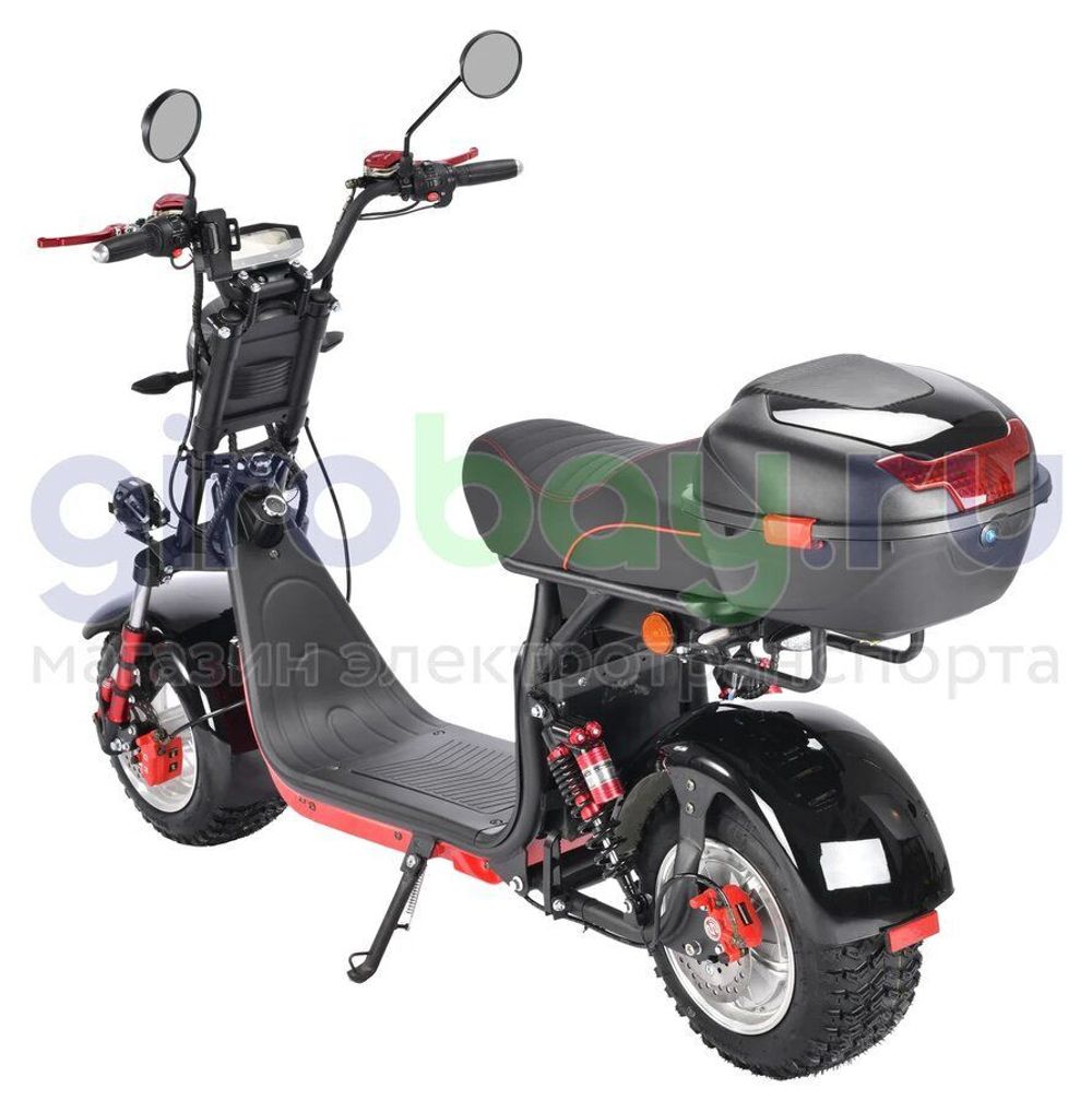 Электроскутер CityCoco WHITE SIBERIA PRO 2500w (Черный) фото 3 фото №8