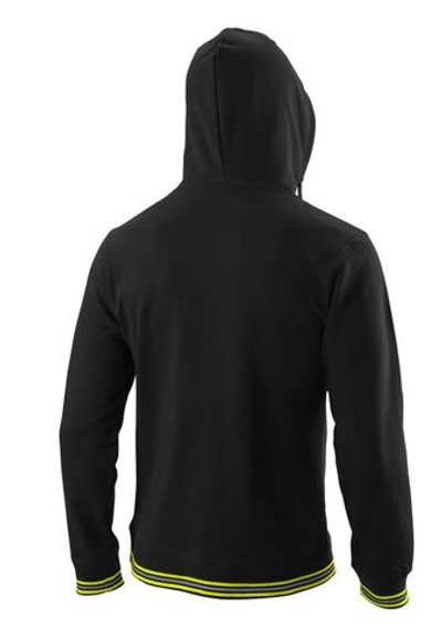 Мужская теннисная кофта Wilson Chi Script PO Hoody-Slimfit M - black