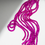 Хрустальные бусины "Марказит", оттенок "Metalic Fuchsia", 6*5мм, рондель