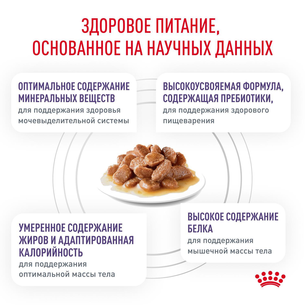 Royal Canin NEUTERED MAINTENANCE Корм влажный для взрослых стерилизованных кошек с момента кастрации до 7 лет соус 85г