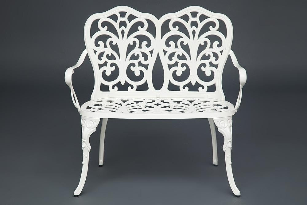 Скамья Secret De Maison Symphonie  алюминиевый сплав, 95х56х92см, butter white