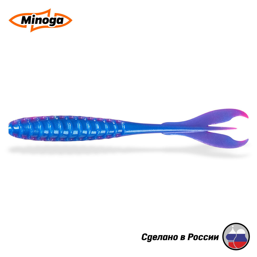 Силиконовая приманка "Minoga" PULSAR 4,0"(6шт) 100мм, 2,9гр, цвет 114