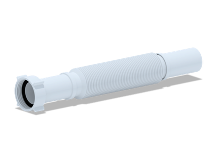 Труба гибкая "АНИ" K203 с гайкой 1 1/4 дюйма 32х320-730 мм