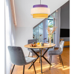 8281/4 MODERNI LN26 183 черный/фиолетовый/бежевый/желтый, металл/текстиль Светильник подвесной E14 4*40W 220V PALERMO