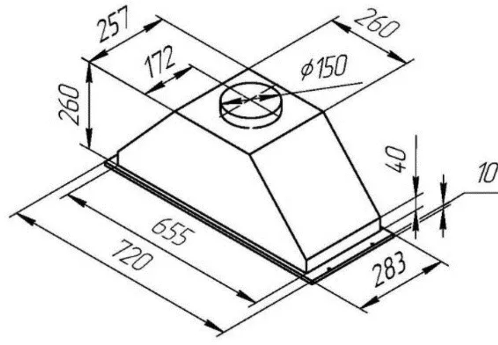 Вытяжка Kuppersberg INLINEA 72 XE