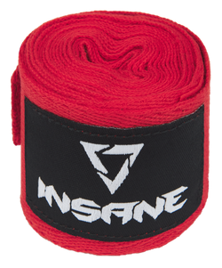 Бинт боксерский CRUSHER, хлопок, красный, 4,5 м