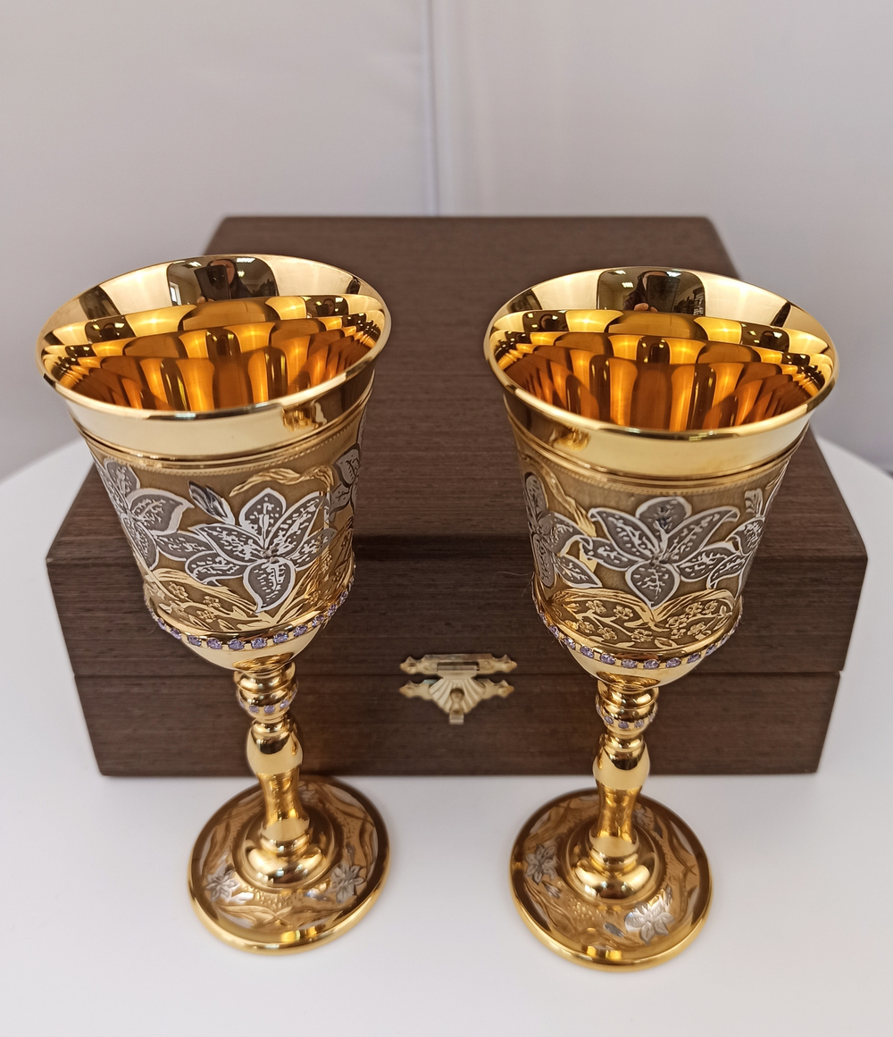 Подарочный набор рюмок "Вальс цветов"