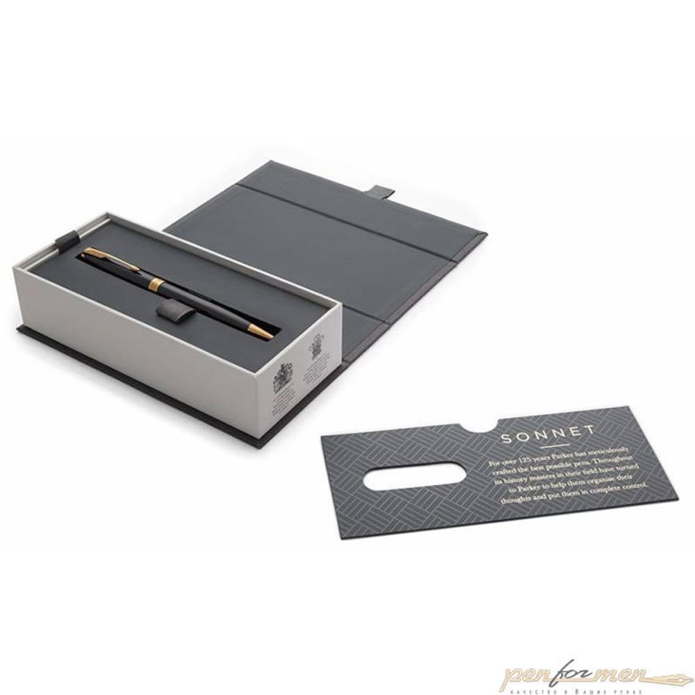 Шариковая ручка Parker Sonnet Core K530 LaqBlack GT в коробке (1931497)