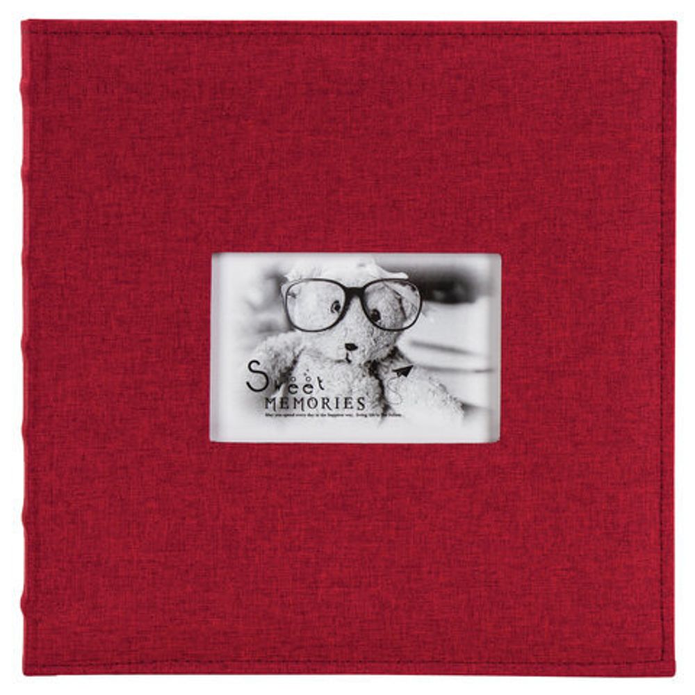 Фотоальбом BRAUBERG на 500 фото 10х15 см, ткань, бордовый, 391187