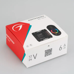 Контроллер VT-S17-4x6A (12-24V, ПДУ Овал, RF) (Arlight, IP20 Металл, 3 года) 023322