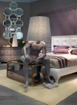 Floor design lamp George by Bizzotto