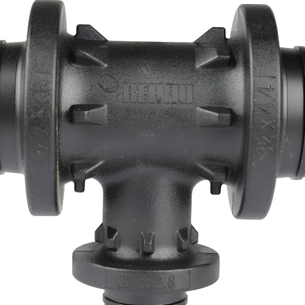 Тройник аксиальный 32x20x32 REHAU RAUTITAN PX переходной
