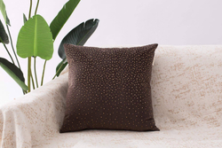 Наволочка 45х45 Sofi De MarkO Кристал темно-коричневая