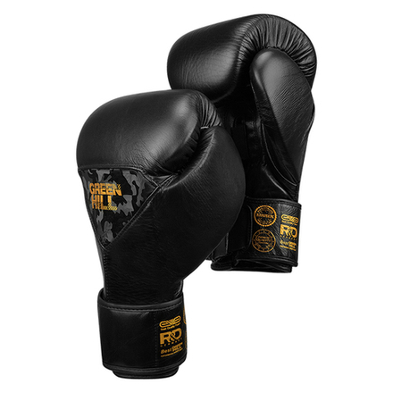 BGPP-2021-0070 Боксерские перчатки Power Padded Training, чёрно-золотые