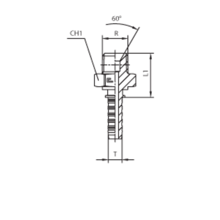 Фитинг DN 06 BSPT 1/8