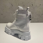 Prada Combat Boots White