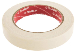 Лента Зубр ЭКСПЕРТ малярная креповая, 19ммх50м 12115-19