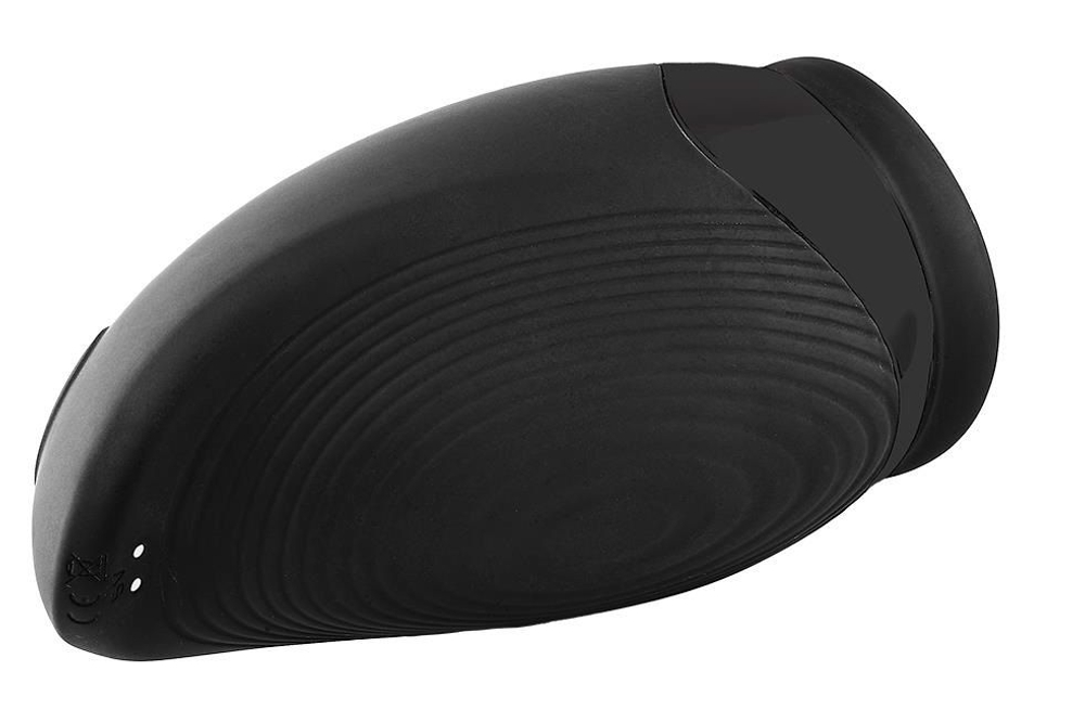 Мастурбатор с вибрацией и функцией нагрева Squeezable Stroker (Цвет: черный)