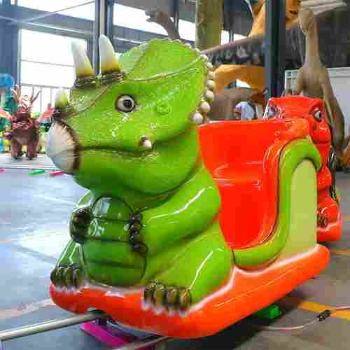 Аттракцион рельсовый для детей «ДиноОстров», 3 кабинки