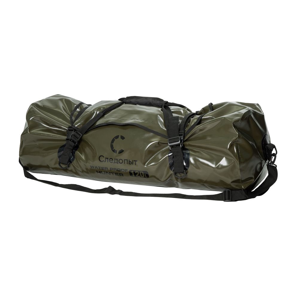 Гермосумка с молнией &quot;СЛЕДОПЫТ -Hunter&quot;, 120 л,ПВХ, цв. хаки с чёрным/15/