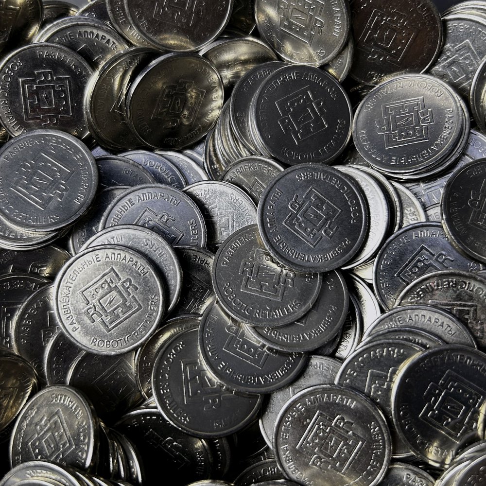 Жетоны RoboticRetailers фирменные 24 мм