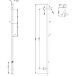 Полотенцесушитель электрический Boheme OAK 724-50-MG, MATT GOLD